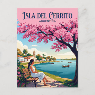 CARTÃO POSTAL ILHA DEL CERRITO ARGENTINA