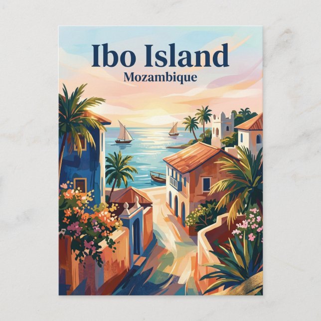 Cartão Postal Ilha do Ibo Moçambique (Frente)