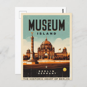 Cartão Postal Ilha do Museu Berlin - o coração histórico de Berl