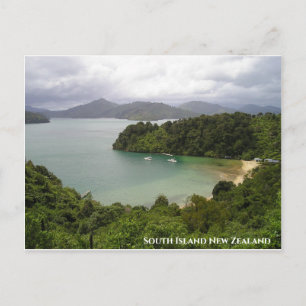 Cartão Postal Ilha do Sul da Nova Zelândia