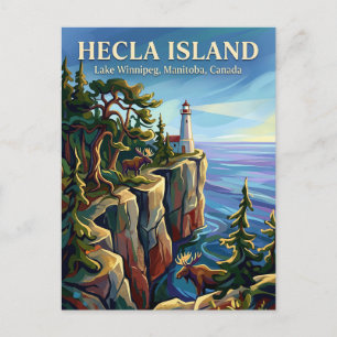Cartão Postal Ilha Hecla Canadá