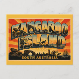 Cartão Postal Ilha Kangaroo Austrália Meridional Paraíso da Vida