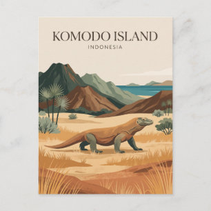 Cartão Postal Ilha Komodo Indonésia