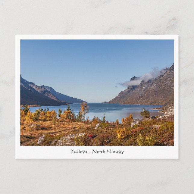 Cartão Postal Ilha Kvaloya Noruega (Frente)