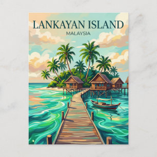 Cartão Postal Ilha Lankayan Malásia