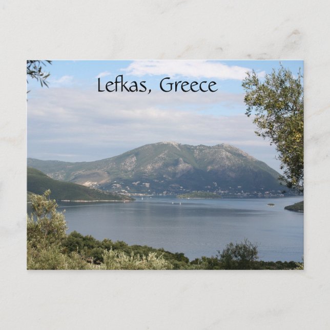 Cartão Postal Ilha Lefkas, Grécia (Frente)