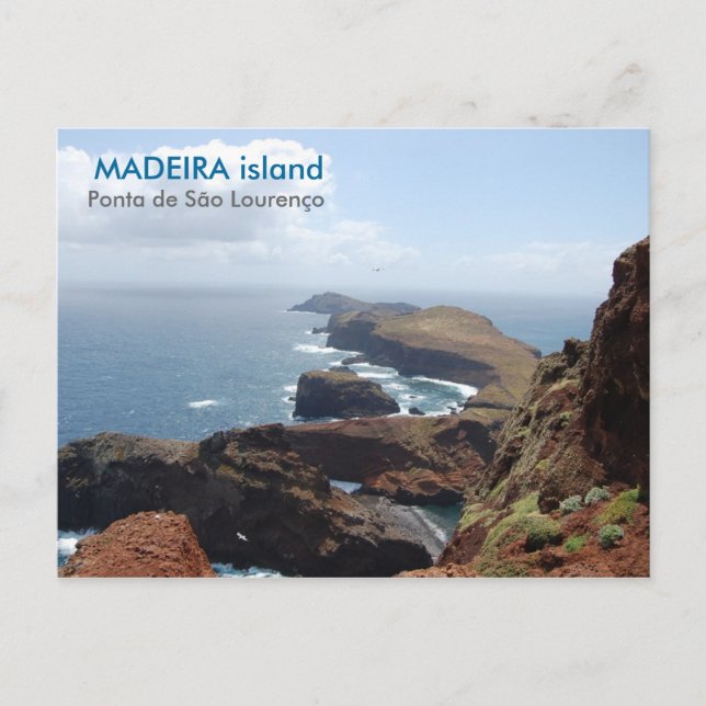Cartão Postal Ilha Madeira, Ponta de São Lourenço (Frente)