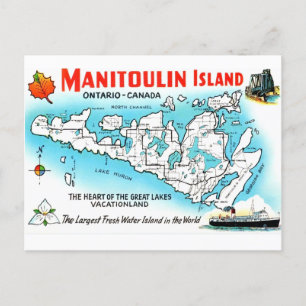 Cartão Postal Ilha Manitoulin Canadá 