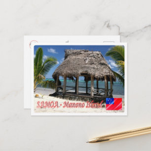 Cartão Postal Ilha Manono - Fale - Samoa -
