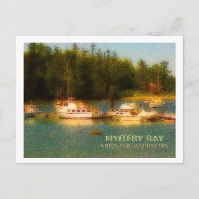 Cartão Postal Ilha Marrowstone, Washington (Frente)