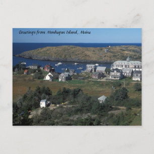 Cartão Postal Ilha Monhegan, Maine