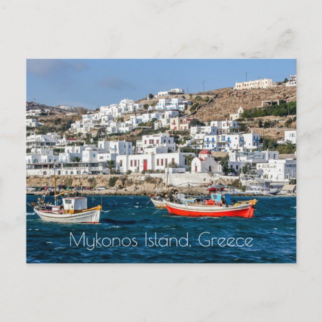 Cartão Postal Ilha Mykonos (Frente)