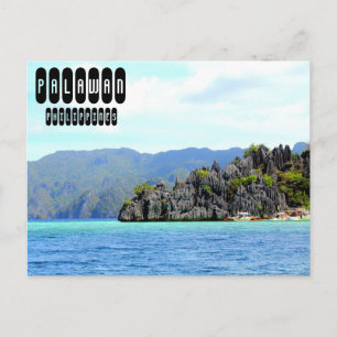 Cartão Postal Ilha Palawan nas Filipinas