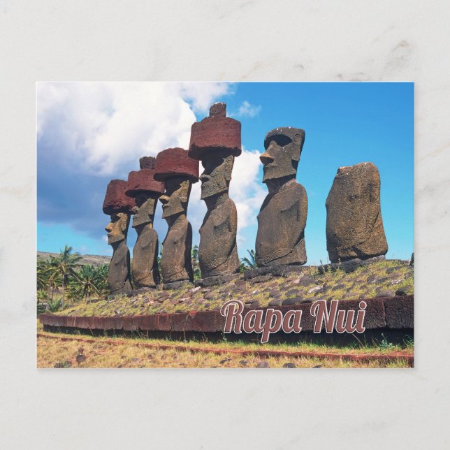 Cartão Postal Ilha páscoa (Rapa Nui) (Frente)