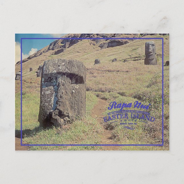 Cartão Postal Ilha Páscoa (Rapa Nui) Chile (Frente)