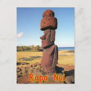 Cartão Postal Ilha páscoa (Rapa Nui) Chile