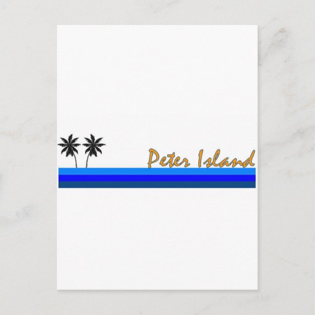 Cartão Postal Ilha Peter, Ilhas Virgens Britânicas (Frente)