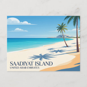 Cartão Postal Ilha Saadiyat Emirados Árabes Unidos