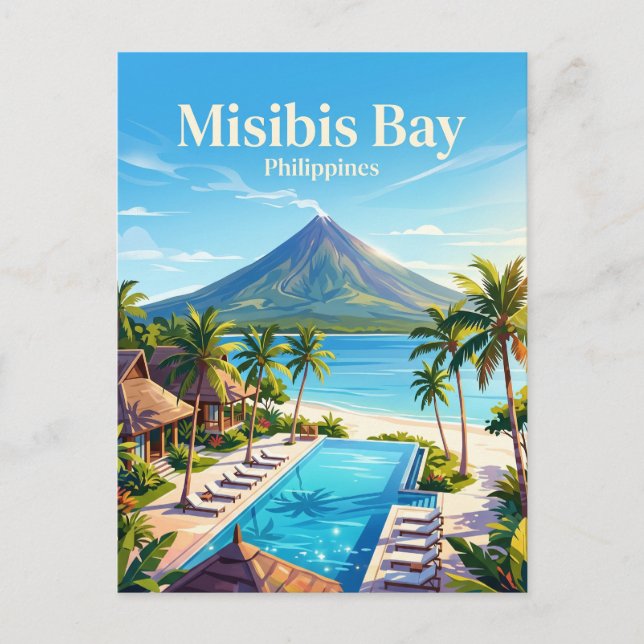 Cartão Postal Ilha Samiloy Filipinas (Frente)