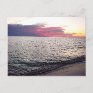 Cartão Postal Ilha Sanibel Sunset Florida Beach