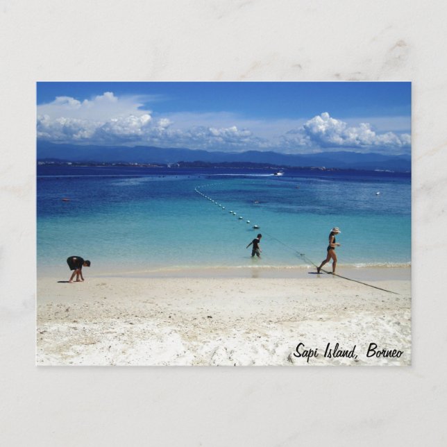 Cartão Postal Ilha Sapi, Borneo (Frente)