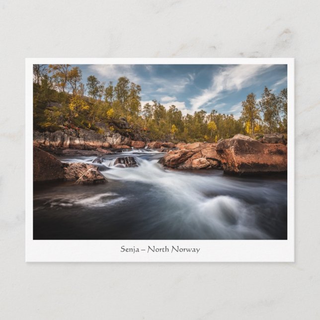 Cartão Postal Ilha Senja Noruega (Frente)