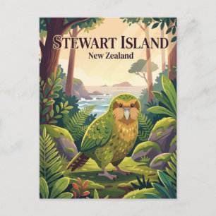 Cartão Postal Ilha Stewart Nova Zelândia