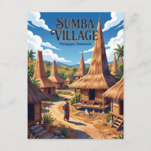 Cartão Postal Ilha Sumba Indonésia
