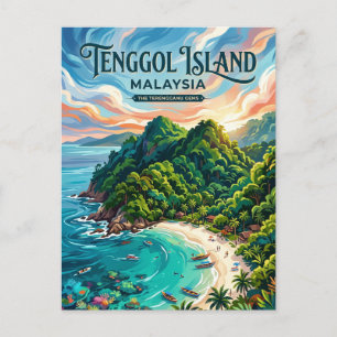 Cartão Postal Ilha Tenggol Malásia