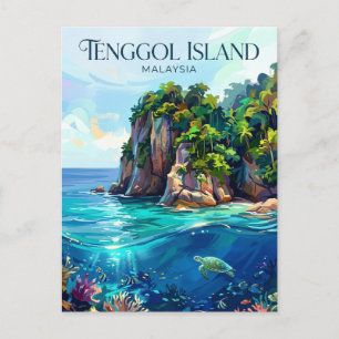 Cartão Postal Ilha Tenggol Malásia