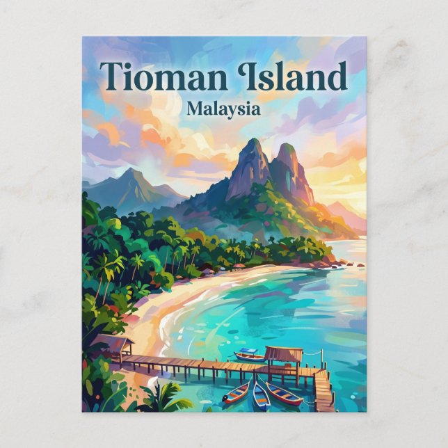 Cartão Postal Ilha Tioman Malásia (Frente)