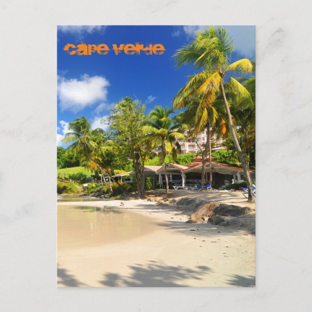 Cartão Postal Ilha Tropical de Cabo Verde (Frente)