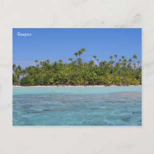 Cartão Postal Ilha tropical Rangiroa