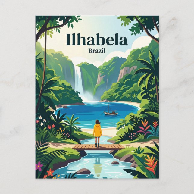 Cartão Postal Ilhabela Brasil (Frente)