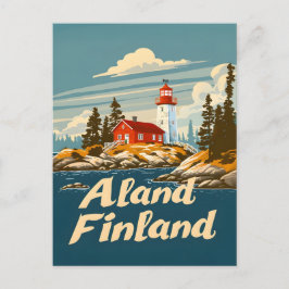 Cartão Postal Ilhas Åland Finlândia