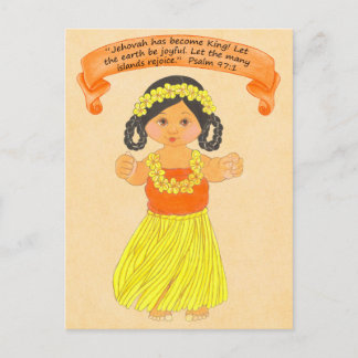 Cartão Postal Ilhas Alegrem~Escritura~Impressão