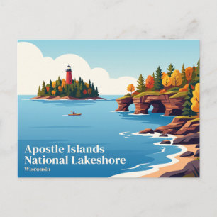 Cartão Postal Ilhas Apostle National Lakeshore Wisconsin