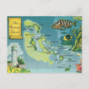 Cartão Postal Ilhas Bahamas