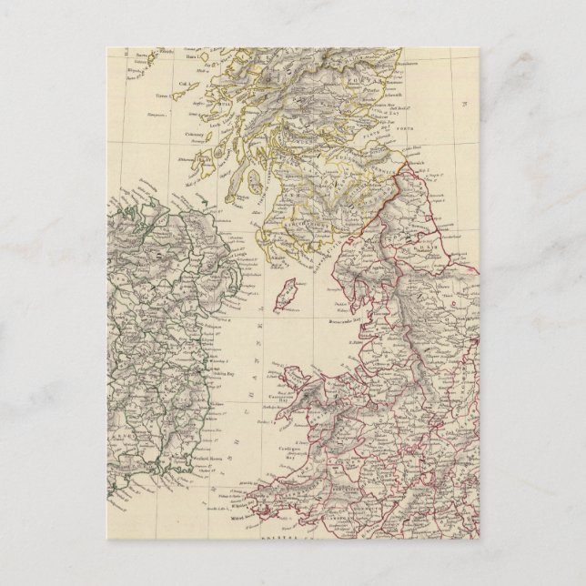 Cartão Postal Ilhas Britânicas (Frente)