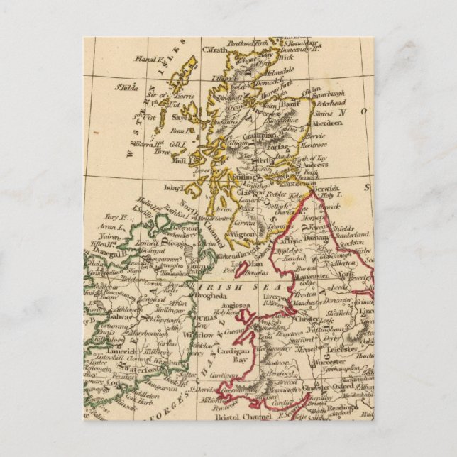 Cartão Postal Ilhas Britânicas (Frente)