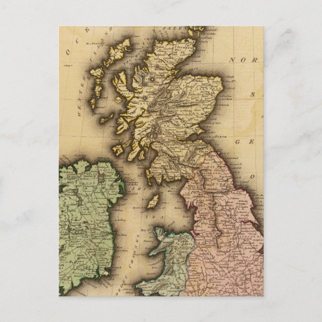 Cartão Postal Ilhas Britânicas (Frente)