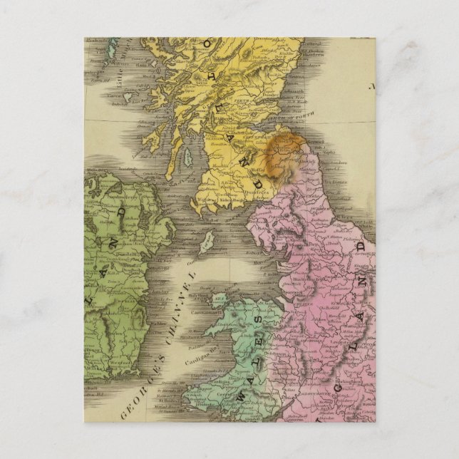 Cartão Postal Ilhas Britânicas 3 (Frente)