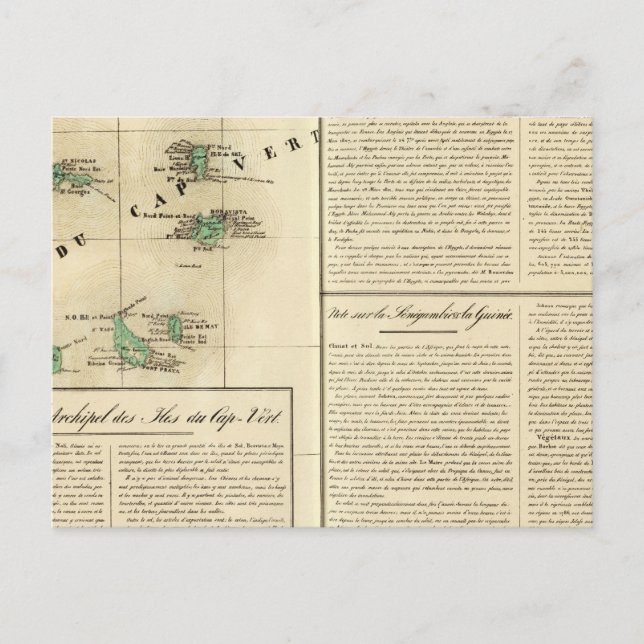 Cartão Postal Ilhas Cabo Verde África (Frente)