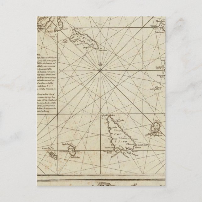 Cartão Postal Ilhas Cape Verd (Frente)