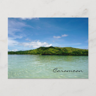 Cartão Postal Ilhas Caramoan - Vista Sandbar de Manlawi
