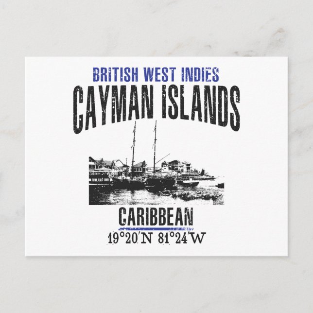 Cartão Postal Ilhas Cayman (Frente)