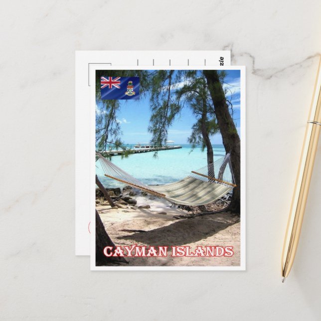 Cartão Postal Ilhas Cayman - Rum Point - Panorama - (Frente/Verso In Situ)