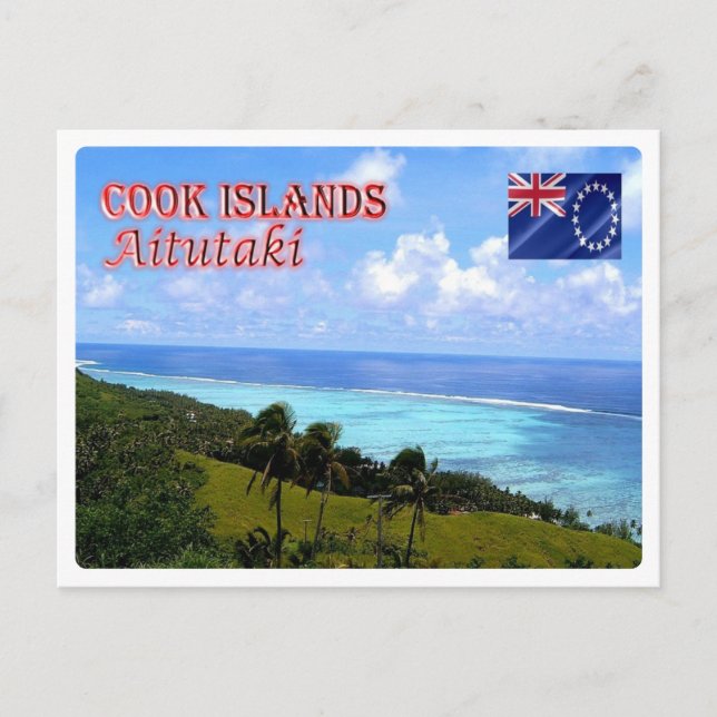 Cartão Postal Ilhas Cook - Aitutaki - (Frente)