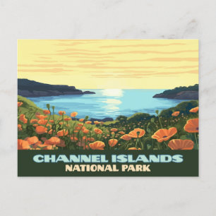 Cartão Postal Ilhas do Canal Parque Nacional da Califórnia Contr