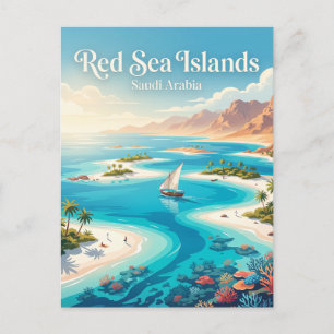 Cartão Postal Ilhas do Mar Vermelho Arábia Saudita